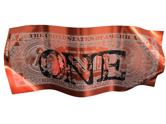 One dollar rouge/noir -Karl lagasse 11/14