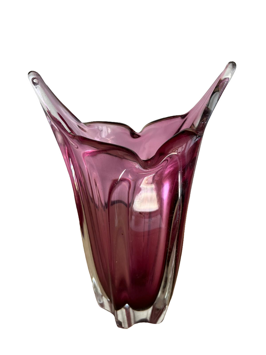Vase vintage en verre de Murano