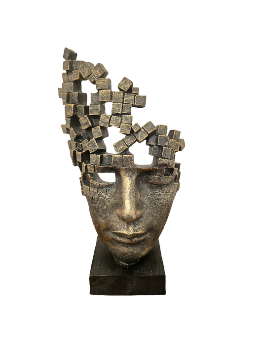 Sculpture mask homme.  Sculpture mask femme