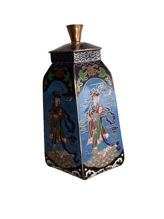 Récipient cloisonné chinois année 1930