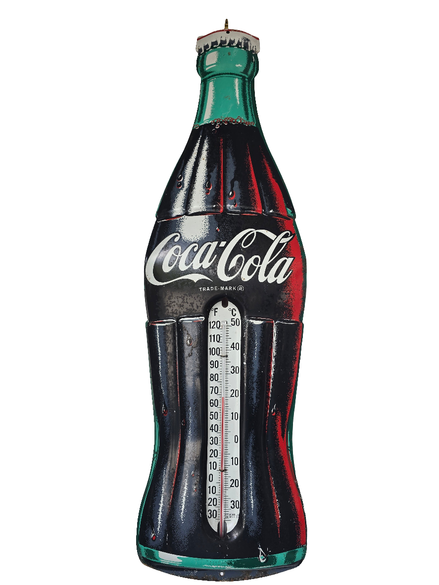 Thermomètre publicitaire coca