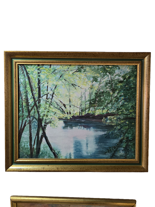 Tableau René mittler "Printemps sur le Thiou"