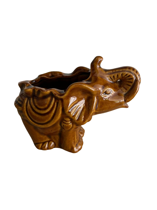 Éléphant en céramique vintage