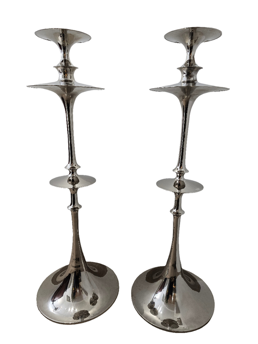 Paire de grand chandelier Fink design contemporain- 137cm