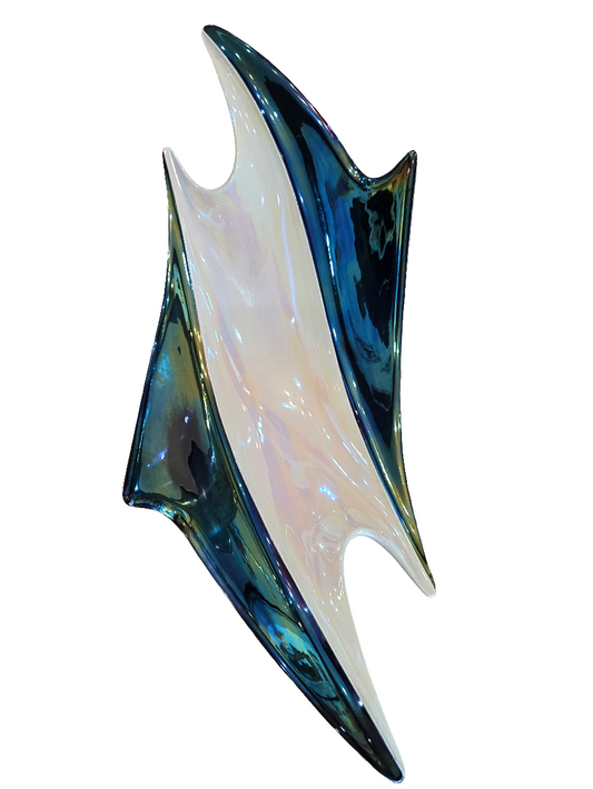 Grande coupe décorative asymétrique Verceram – design Space Age – 70 cm