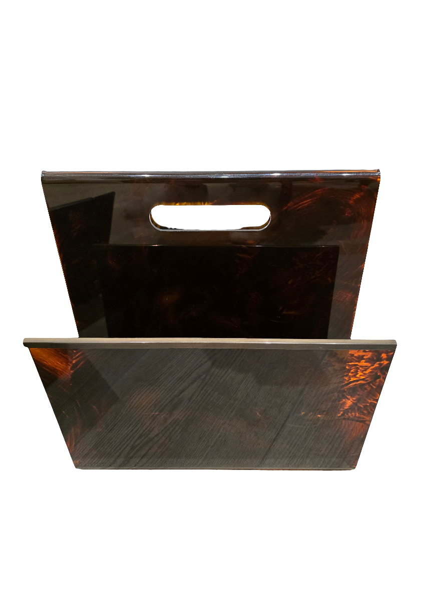 Porte revue plexiglass vintage