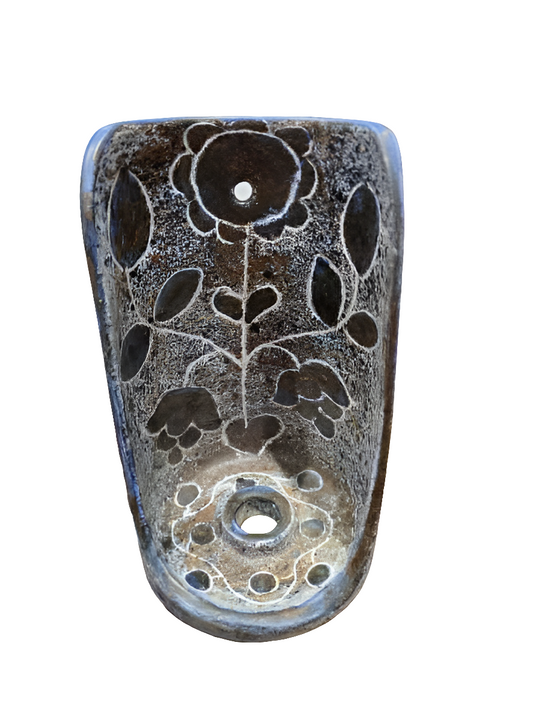 Bougeoir murale en céramique émaillée – Bernard Buffat