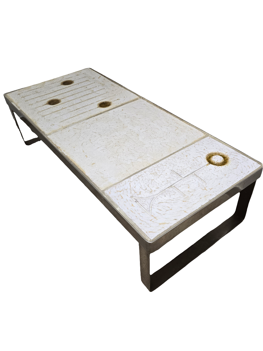 Table basse céramique émaillé Jean Gregorieff