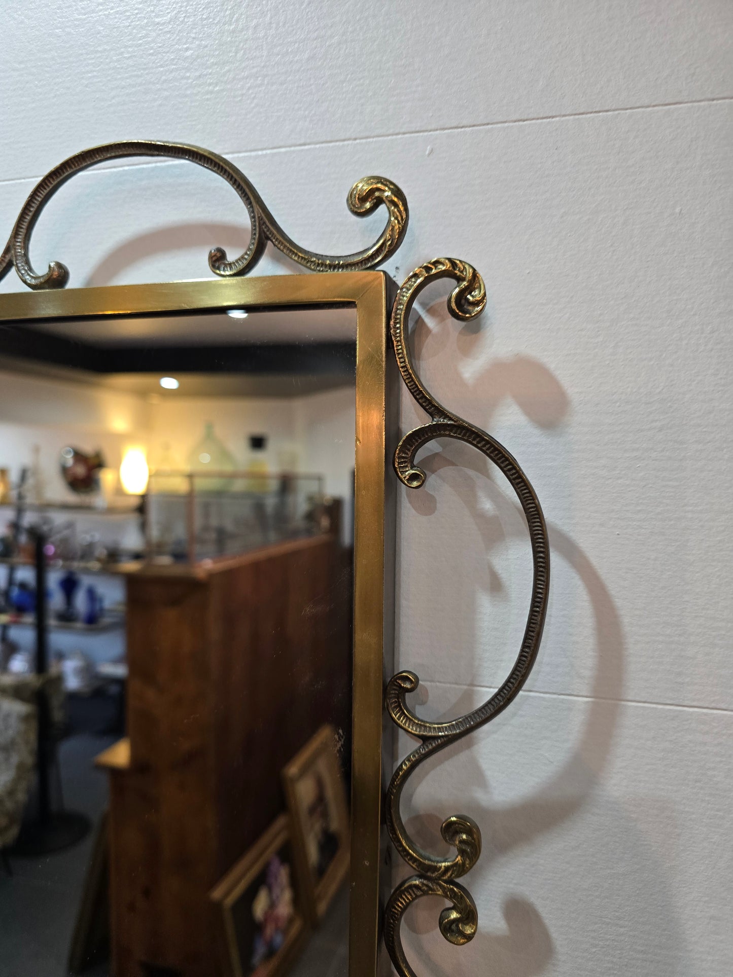 miroir mural en fer forgé – Style Art Déco / Maison Bourgeoise