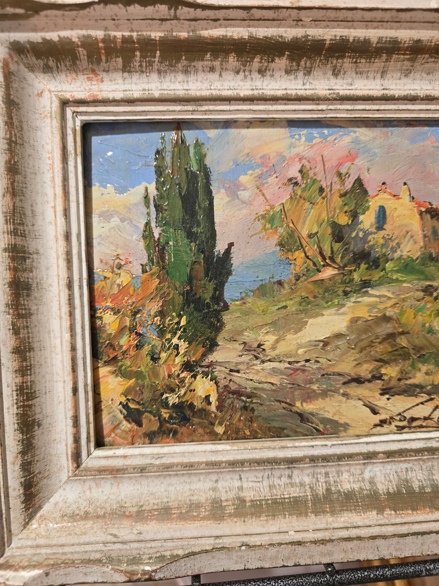 Tableau provençale- signé Fortuné car