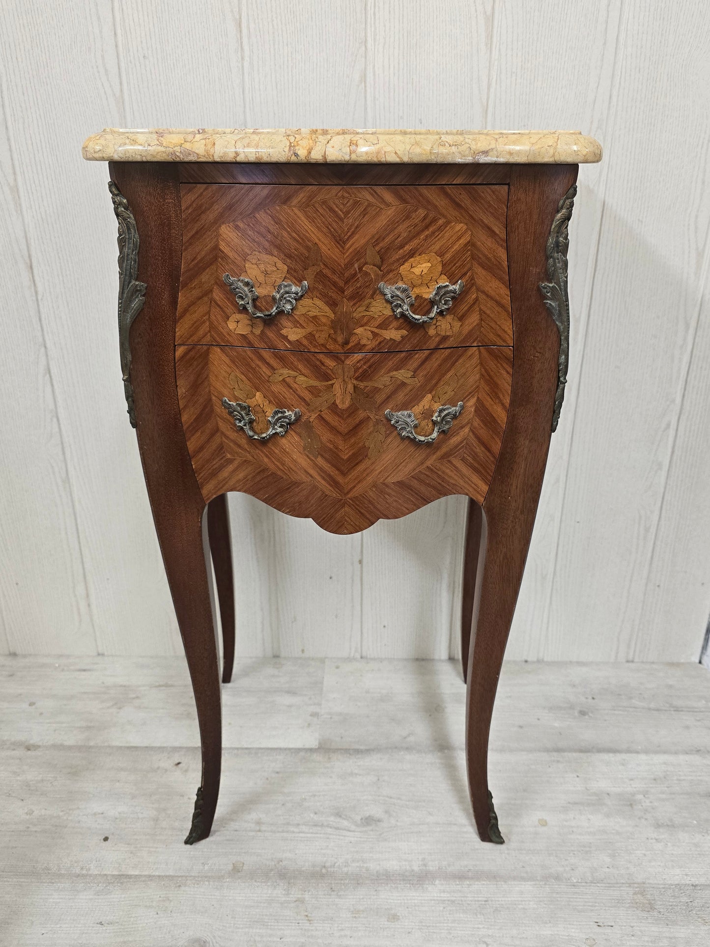 Chevet louis XV bois de rose