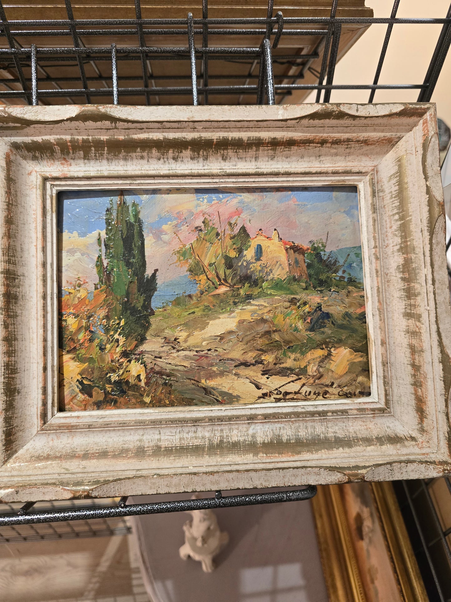 Tableau provençale- signé Fortuné car