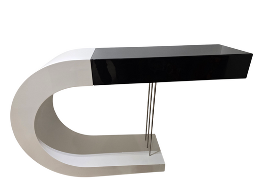Console design noir et blanc
