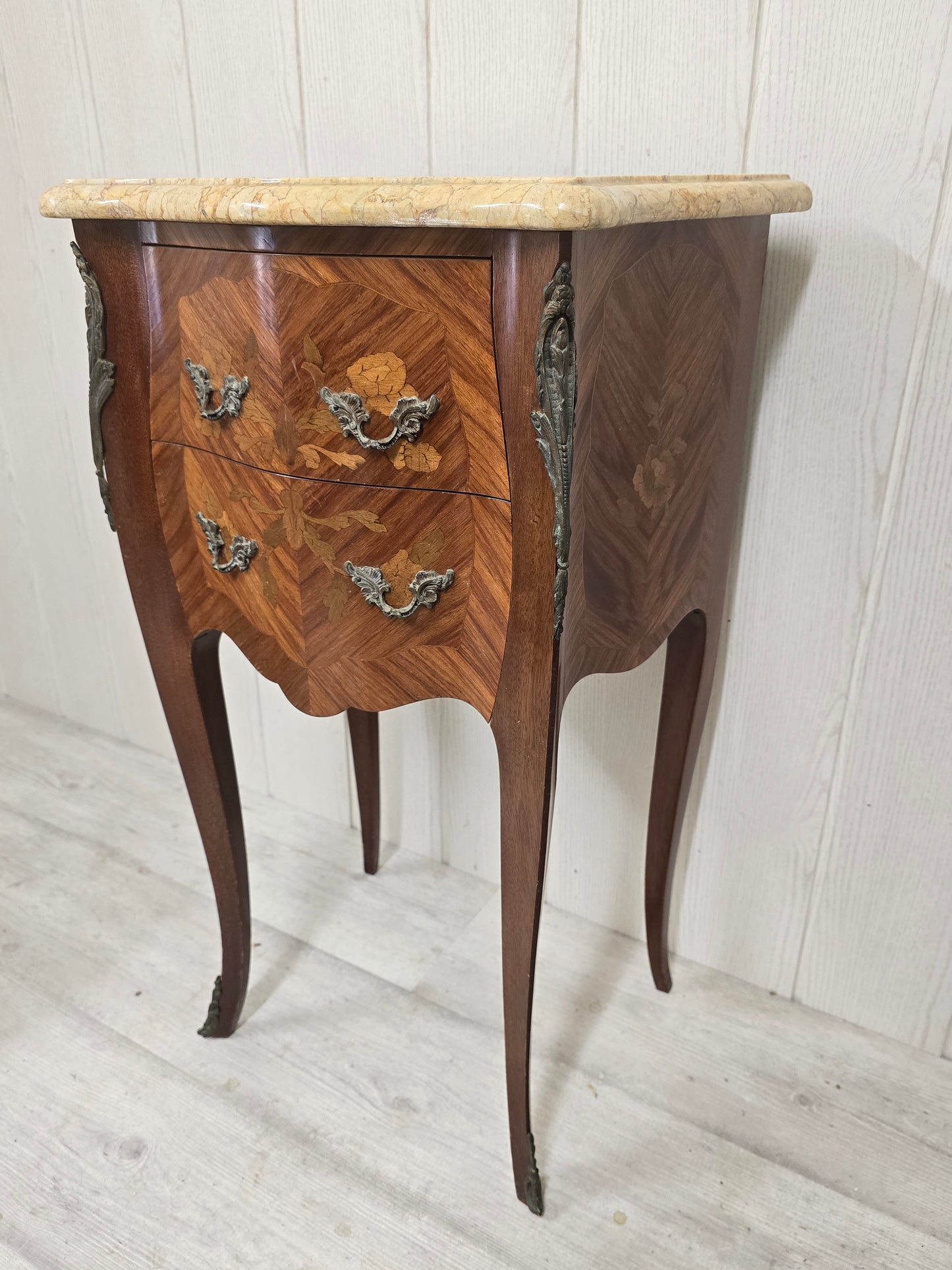 Chevet louis XV bois de rose