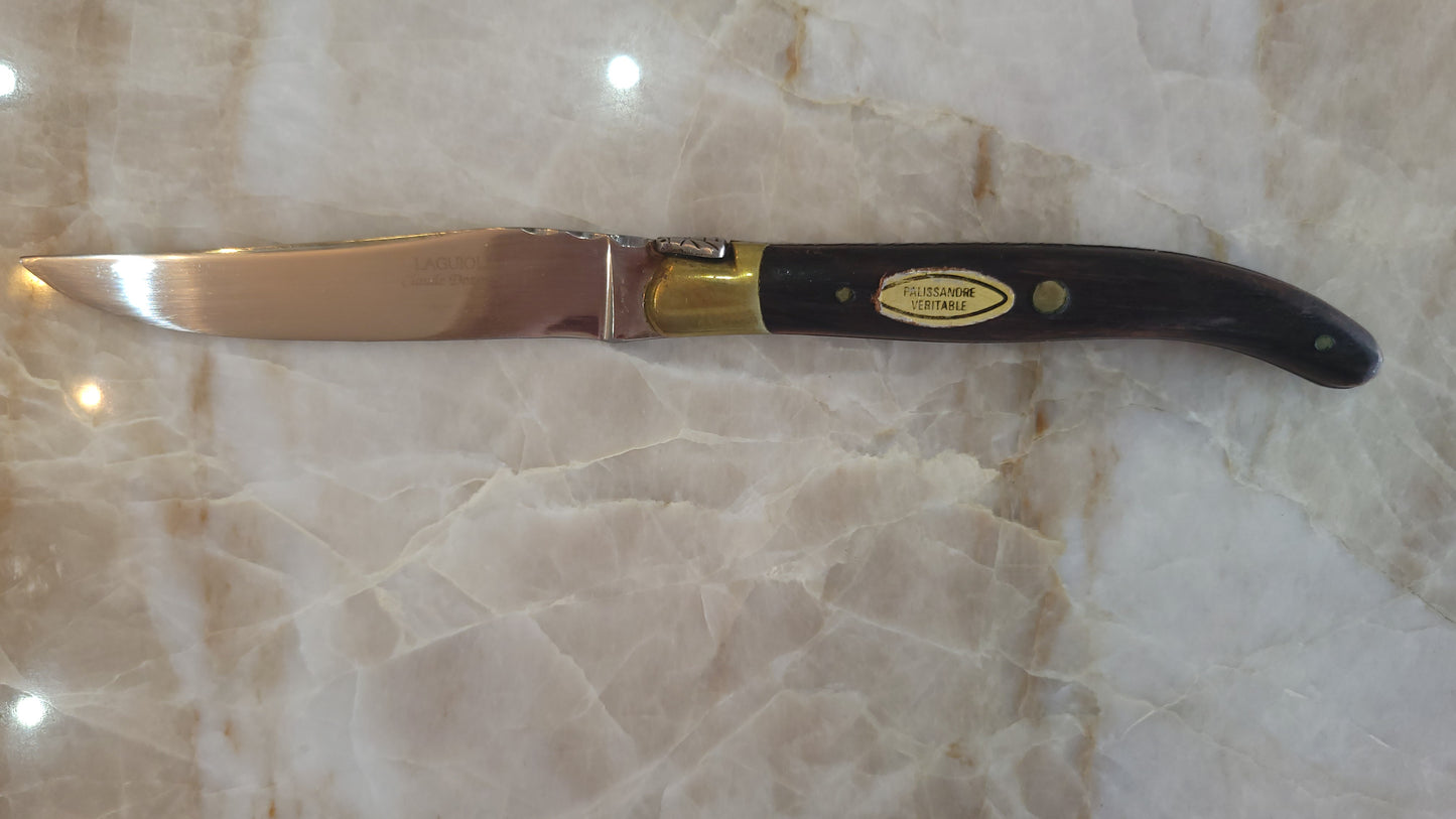 Coffret de 6 couteaux à steak Laguiole - Claude Dozorme - Palissandre de Rio