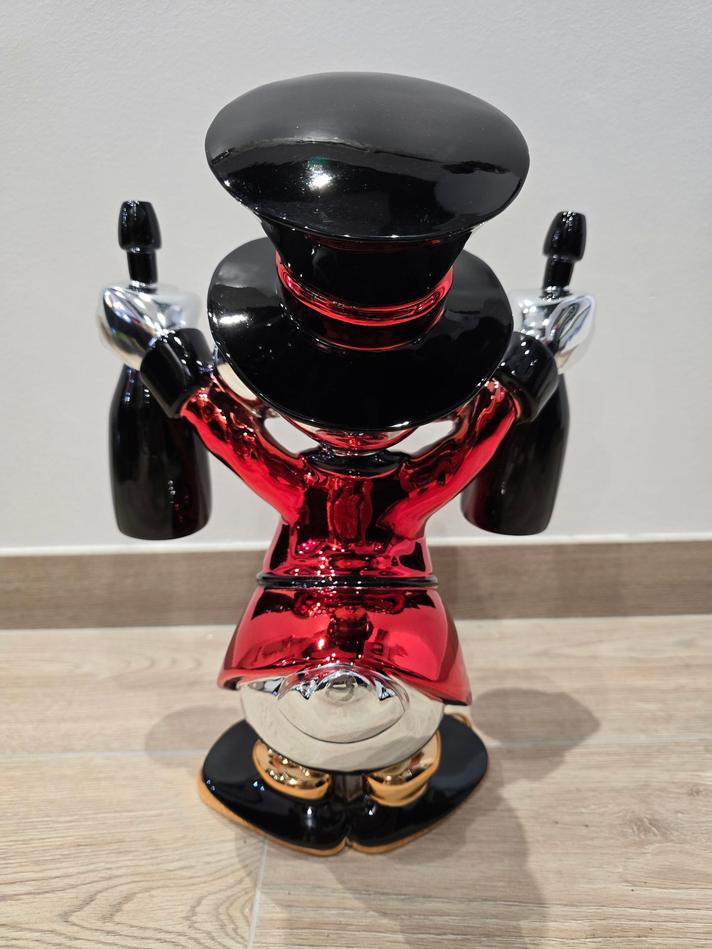 Sculpture Picsou Dom Perignon - pop art - 40 cm