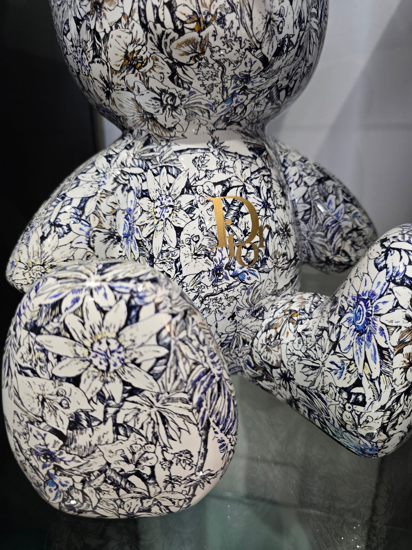 Teddy Bear Dior floral – Édition limitée 6/26 – 35 cm