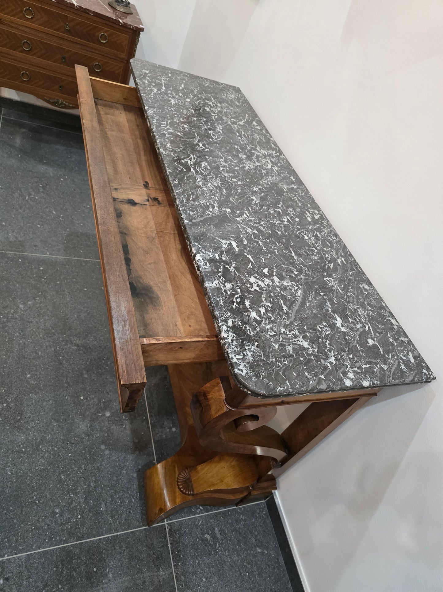 Console en marbre epoque restauration