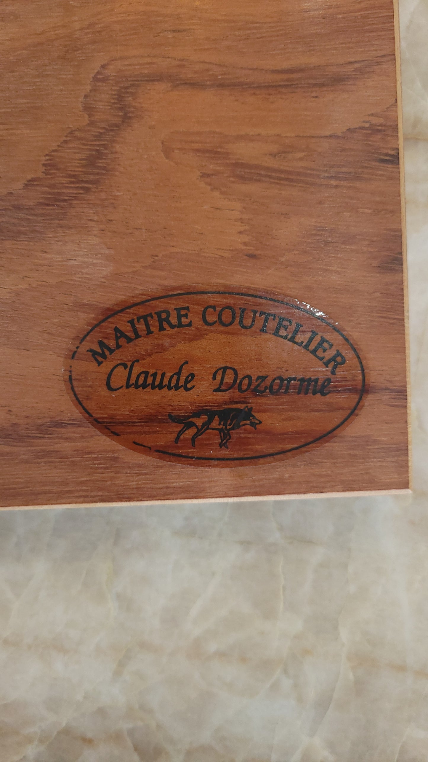 Coffret de 6 couteaux à steak Laguiole - Claude Dozorme - Palissandre de Rio