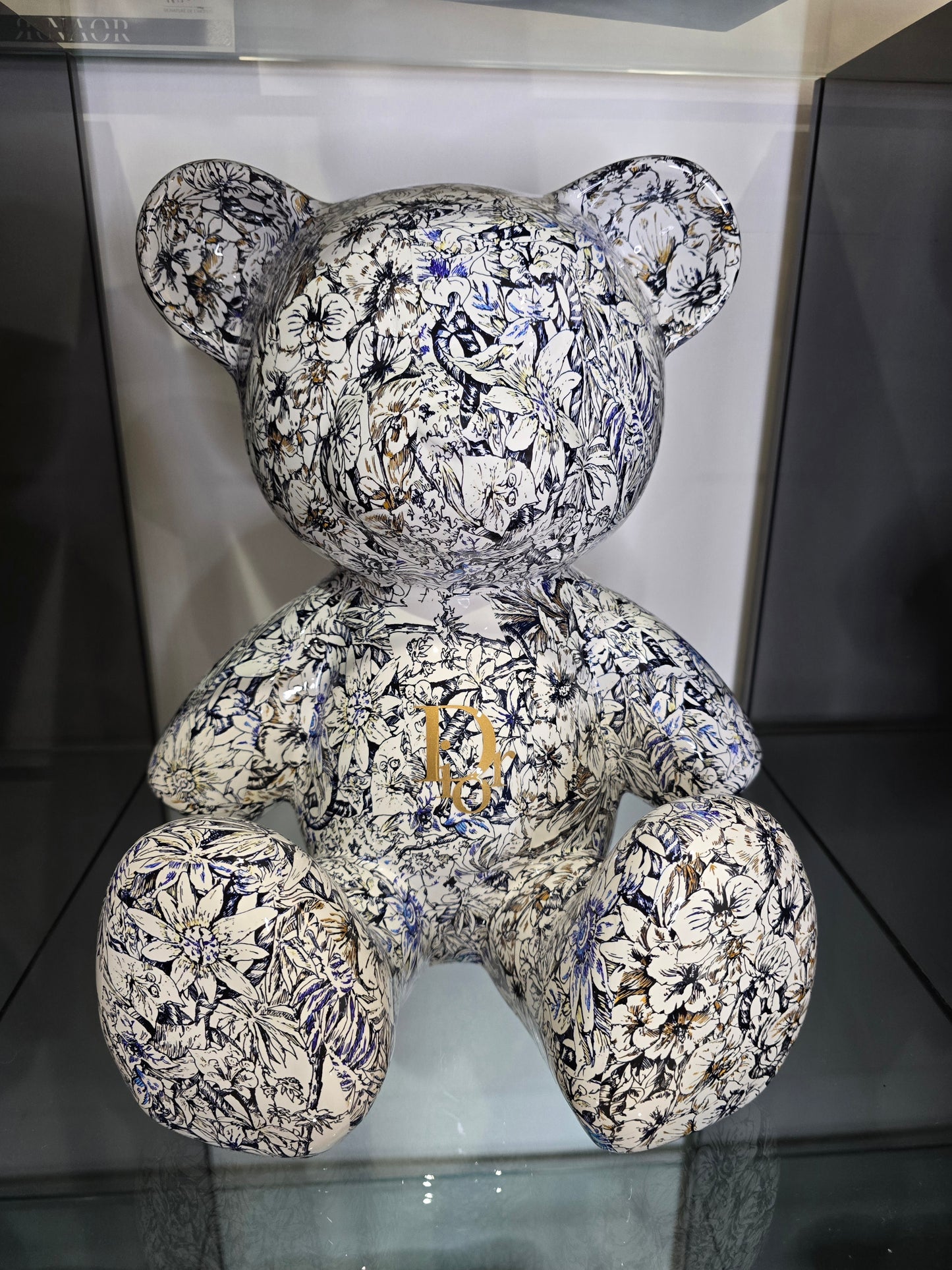 Teddy Bear Dior floral – Édition limitée 6/26 – 35 cm