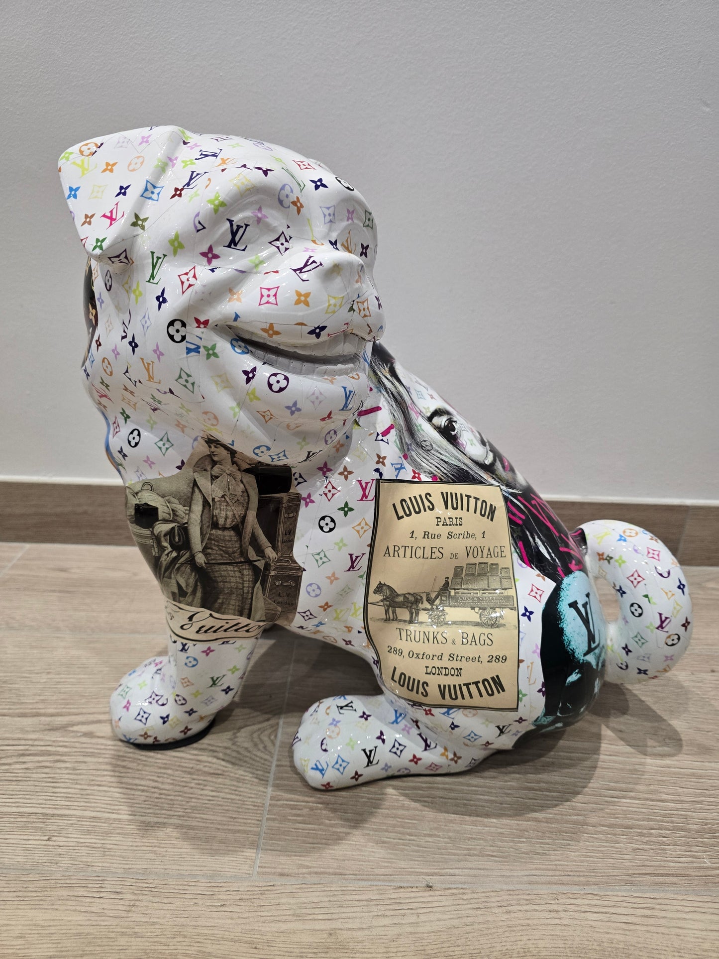 Sculpture Dog “Louis Vuitton x Pop Art” – Édition limitée 26/26 – 40 cm