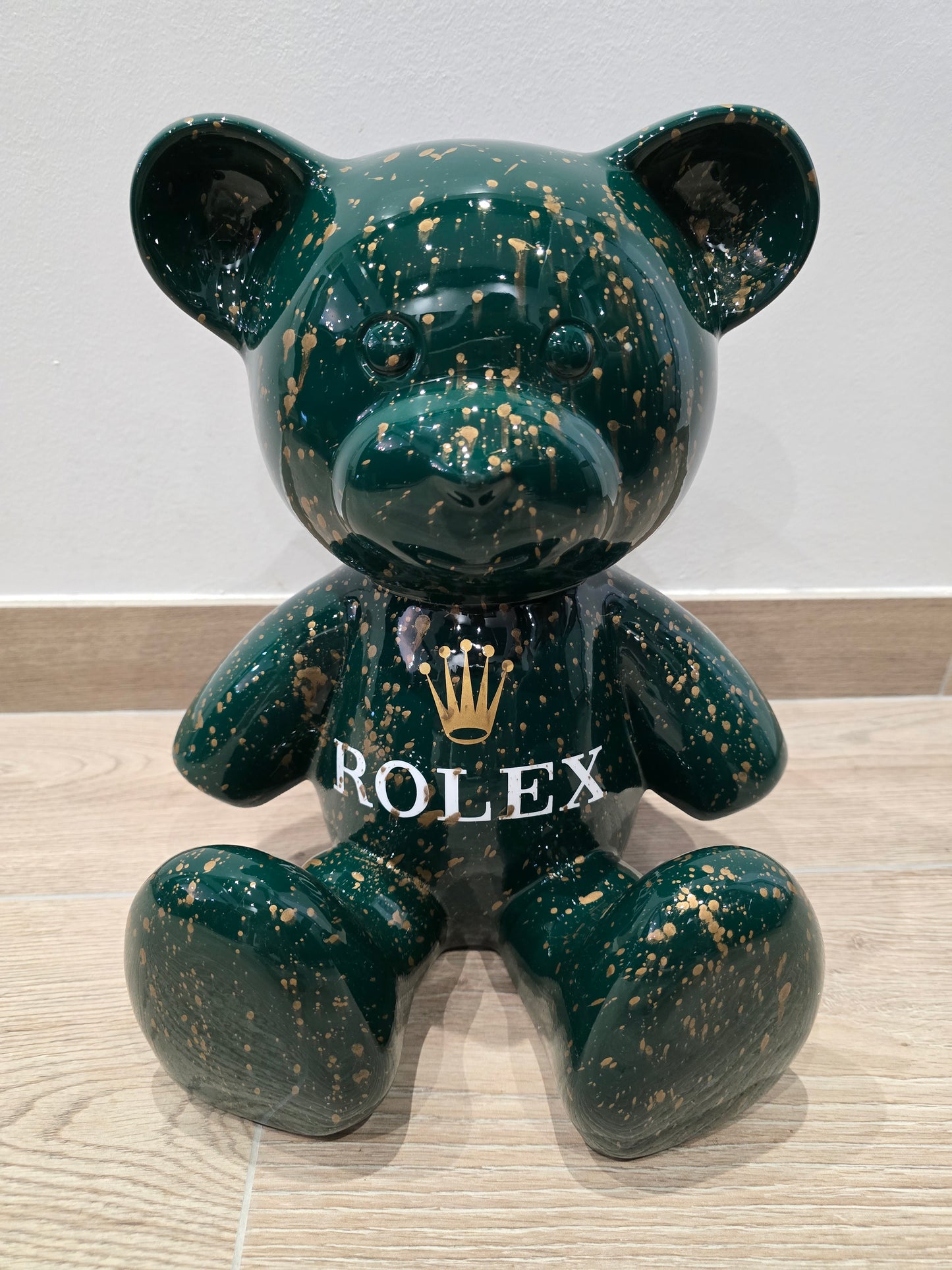 Teddy Bear Rolex – Édition Limitée 12/26 – 35 cm – Art Pop Luxe