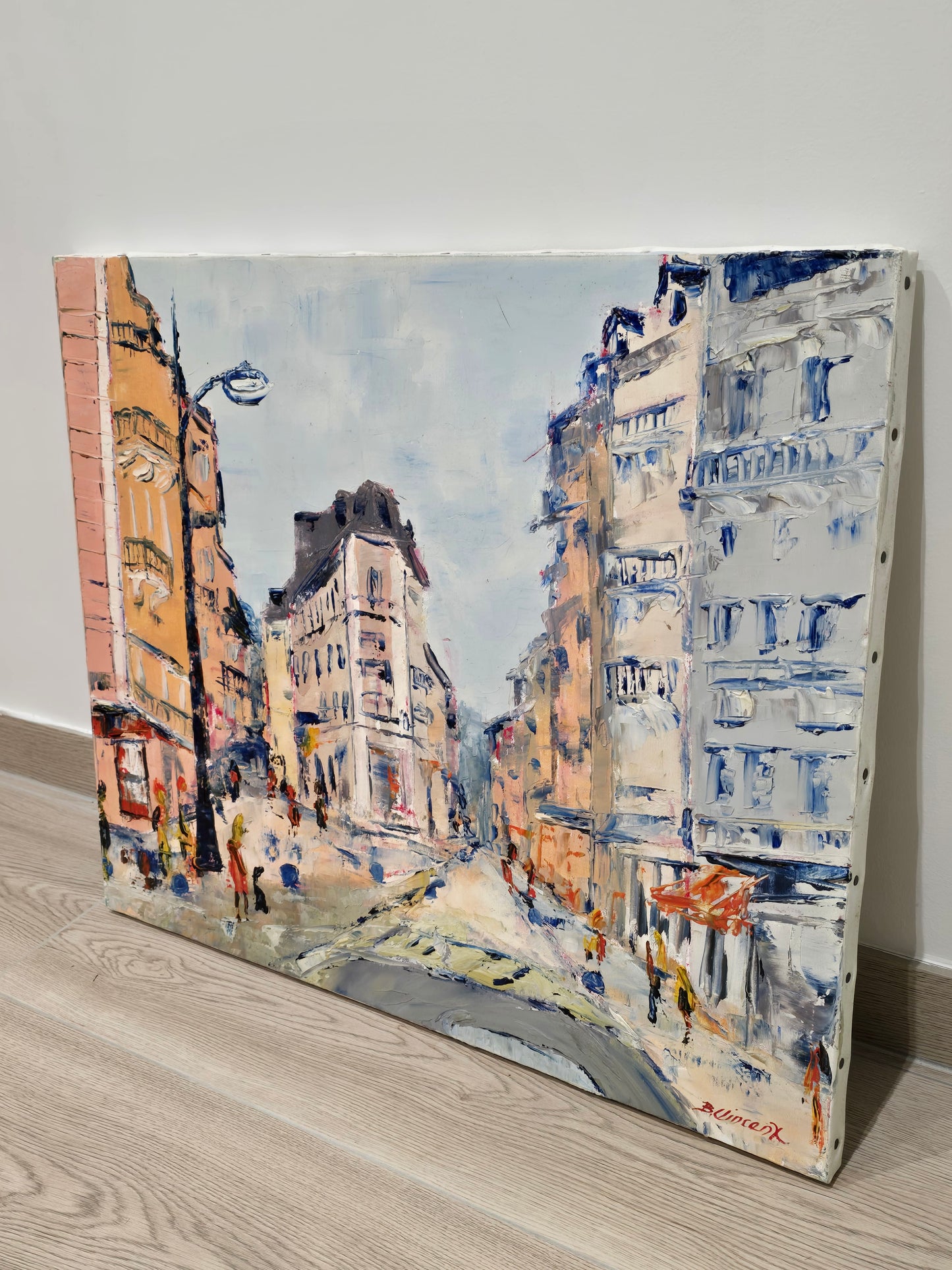Tableau "rue de Genève aix les bains" B.VINCENT