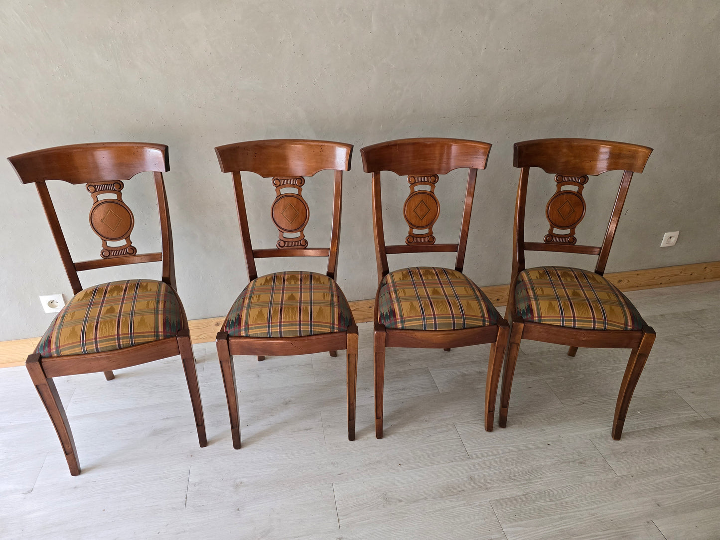 4 Chaises Roche Bobois style directoire