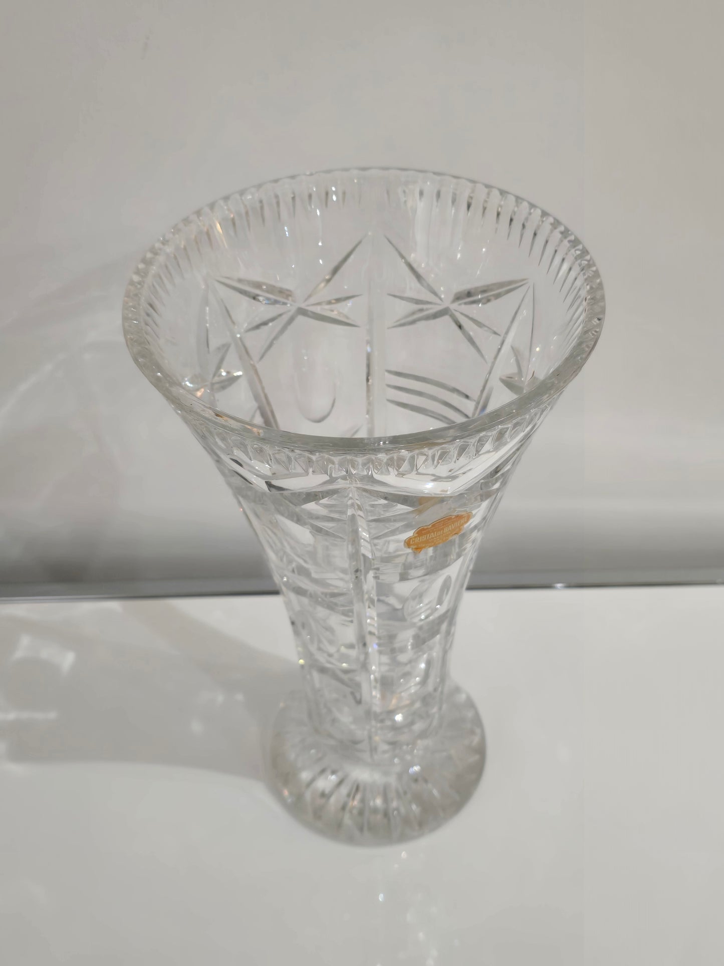 Grand vase cristal de bavier