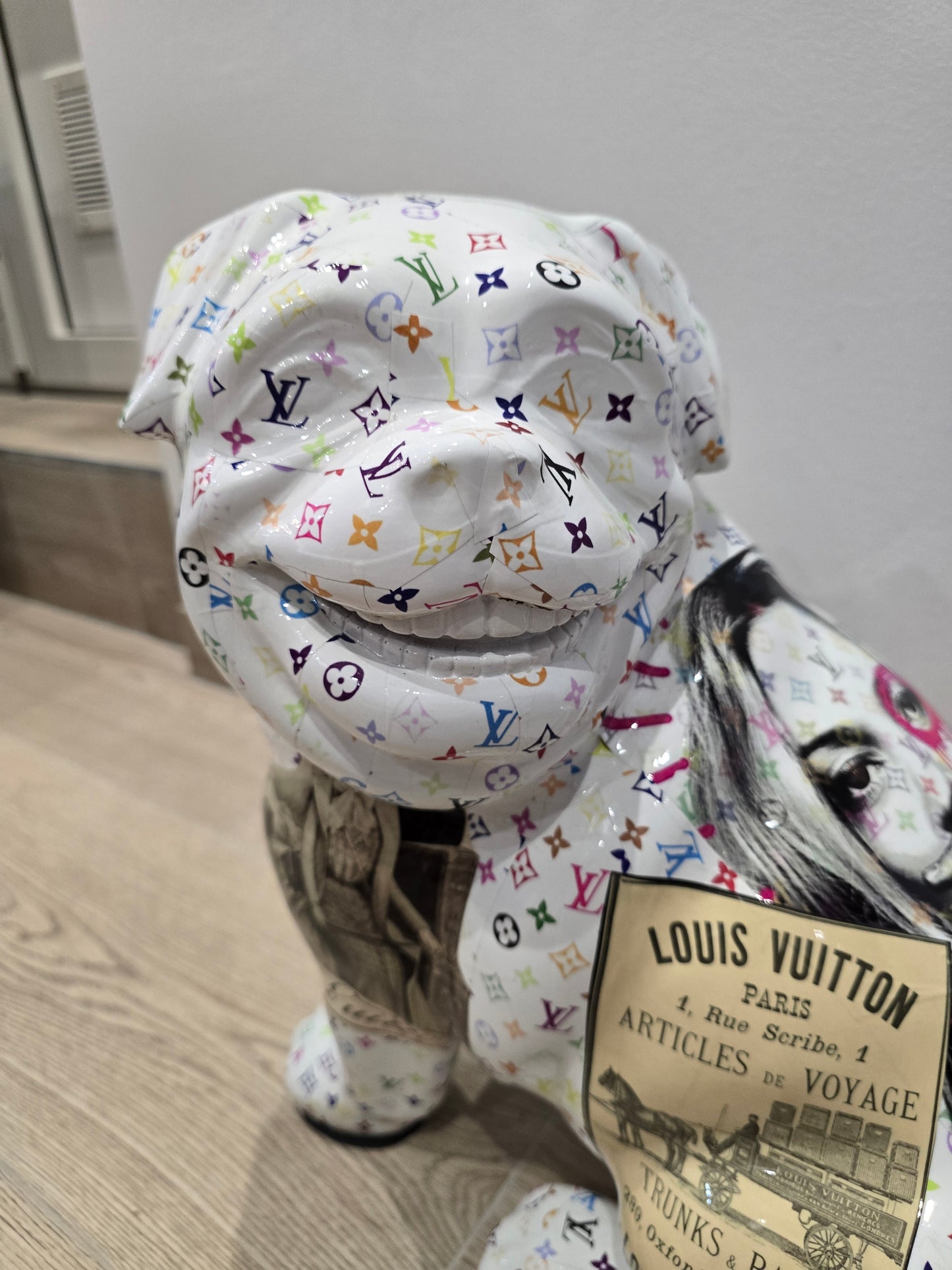 Sculpture Dog “Louis Vuitton x Pop Art” – Édition limitée 26/26 – 40 cm