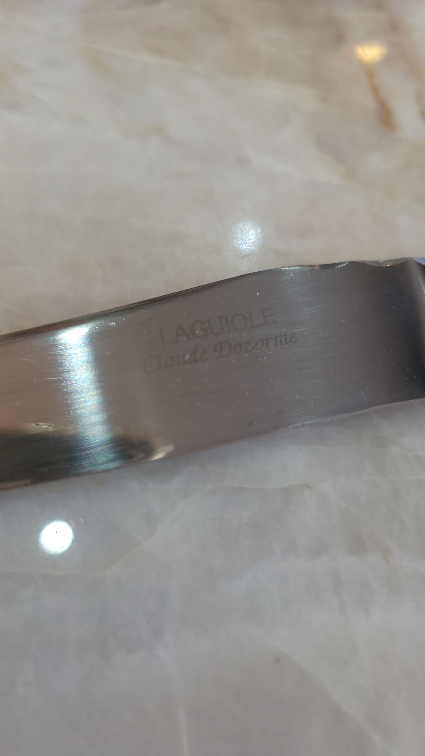 Coffret de 6 couteaux à steak Laguiole - Claude Dozorme - Palissandre de Rio