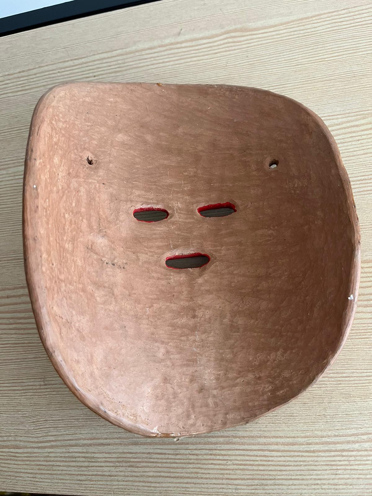 Masque Mexicain ethnique en terre cuite