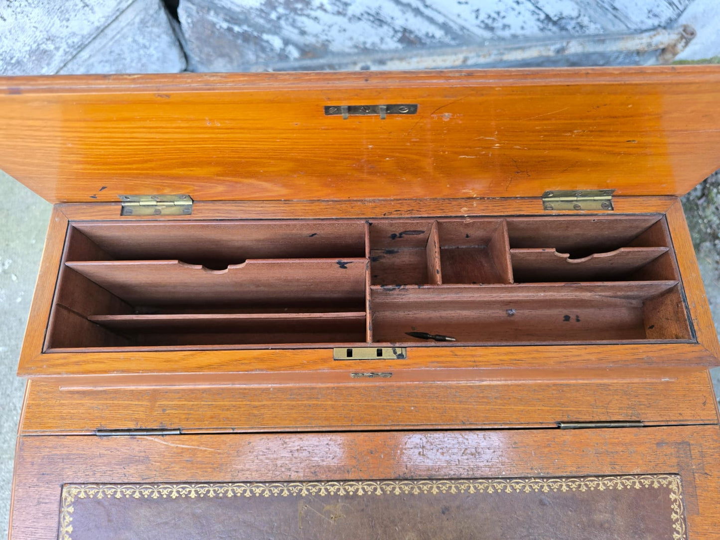 Bureau Davenport ancien en chêne