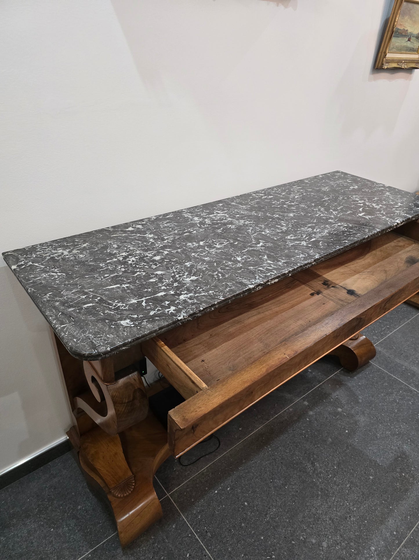 Console en marbre epoque restauration