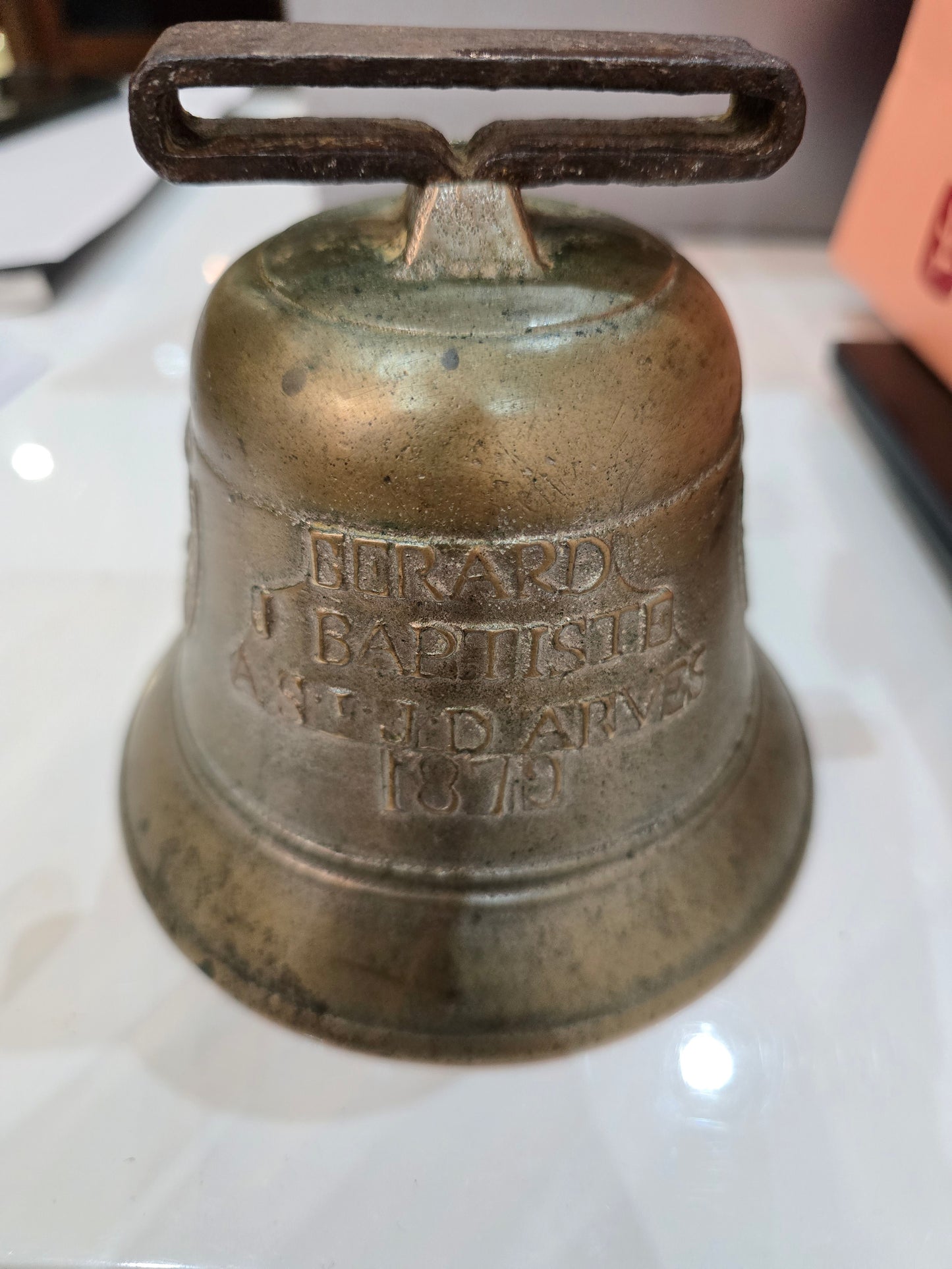 Cloche savoyarde commémorative en bronze – 1879