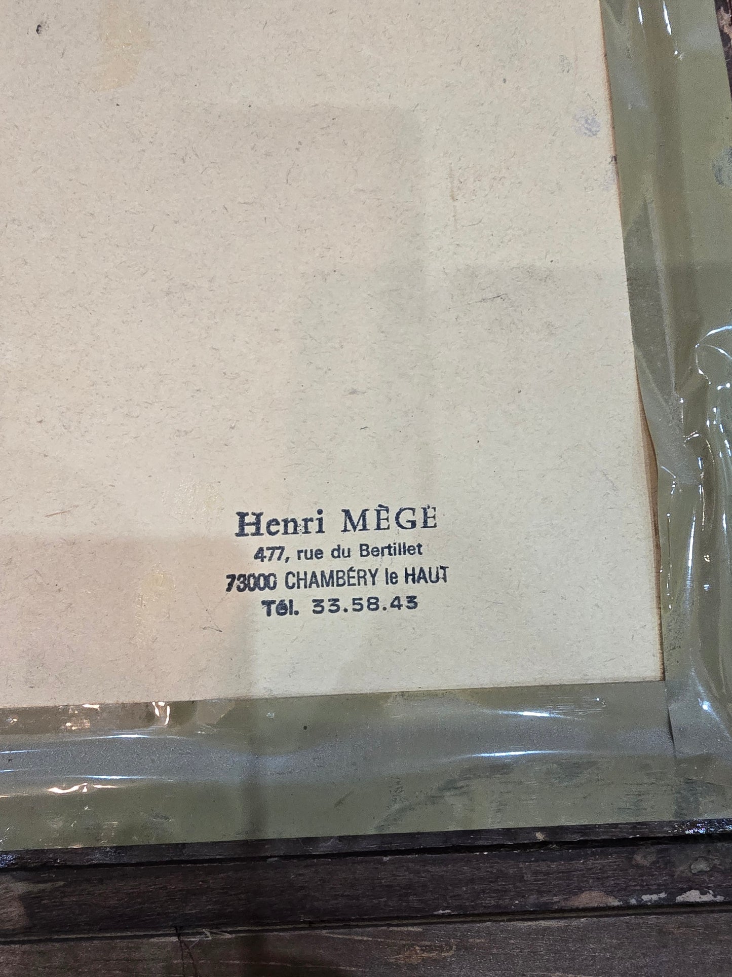 Tableau Henri Mege "Lac d’Aiguebelette 1980"