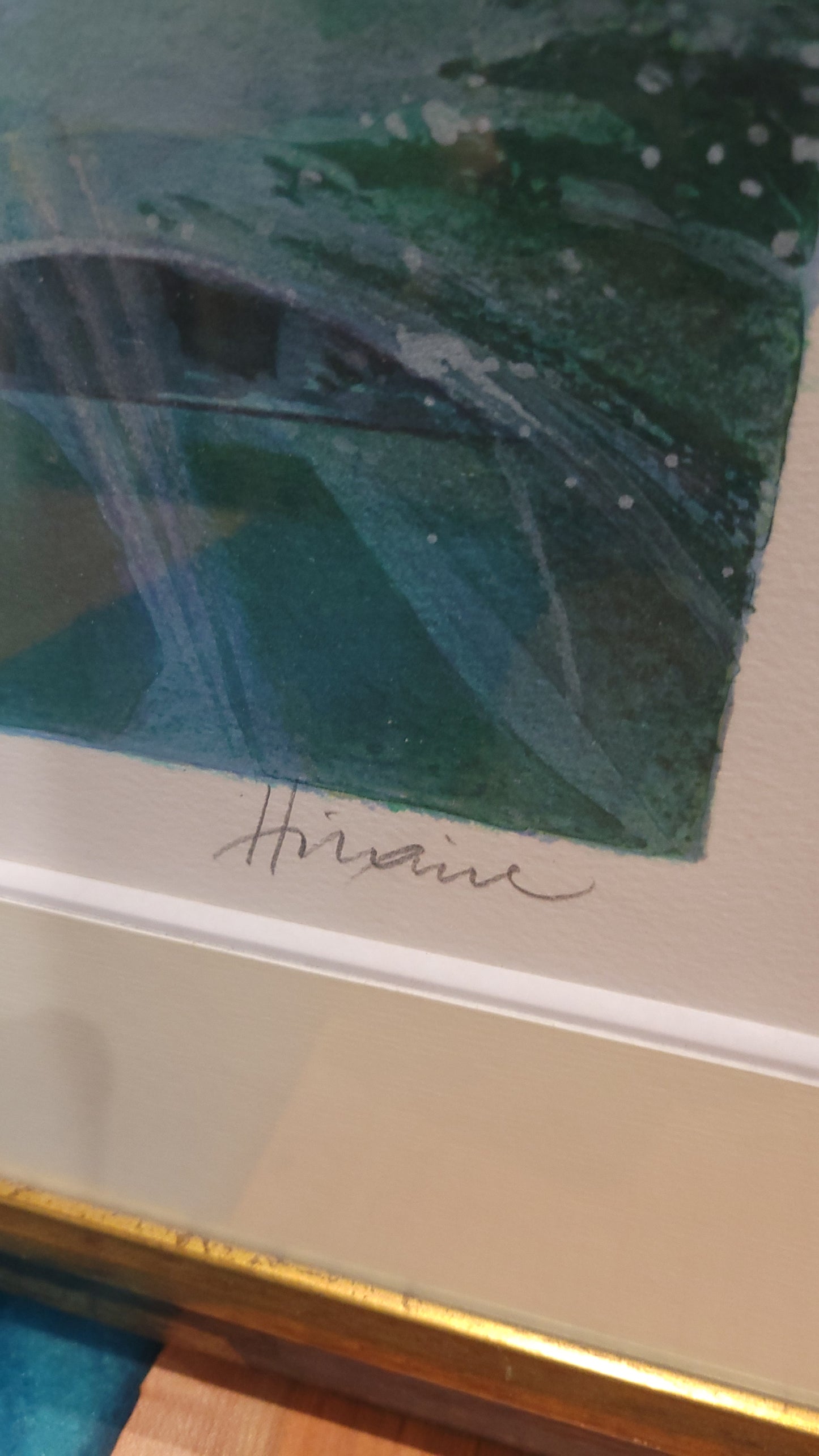 Lithographie signée Hilaire