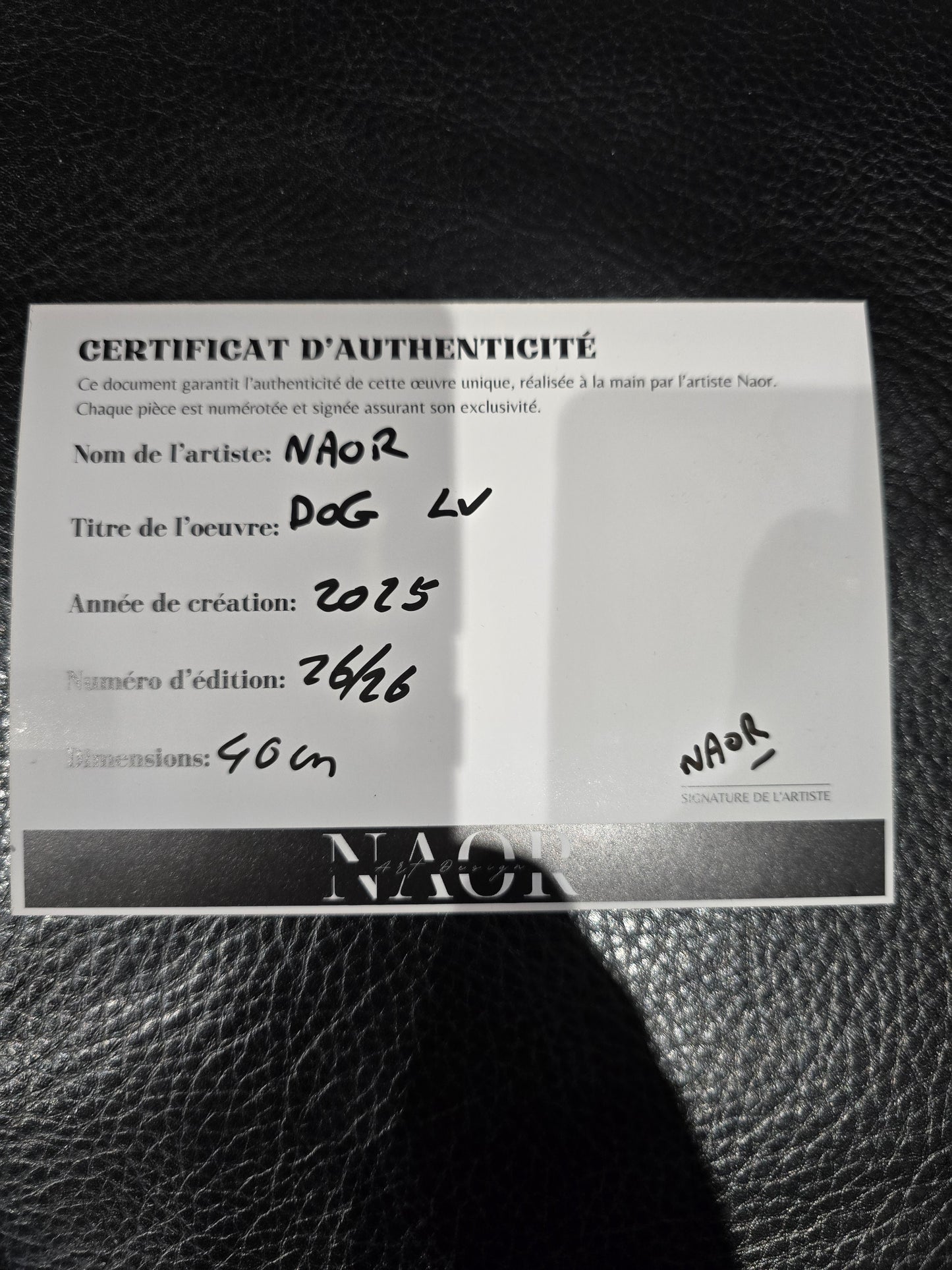 Sculpture Dog “Louis Vuitton x Pop Art” – Édition limitée 26/26 – 40 cm