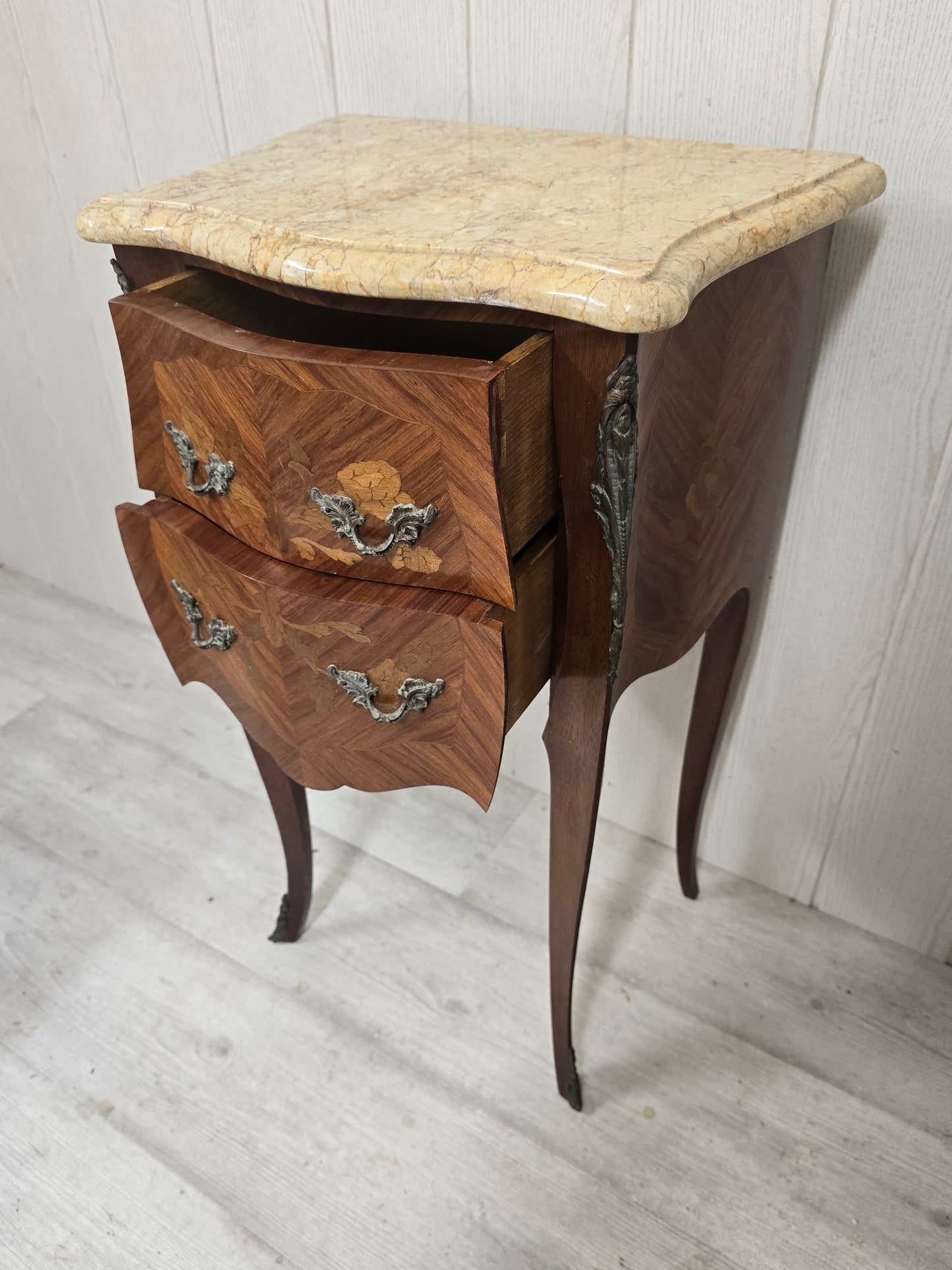 Chevet louis XV bois de rose