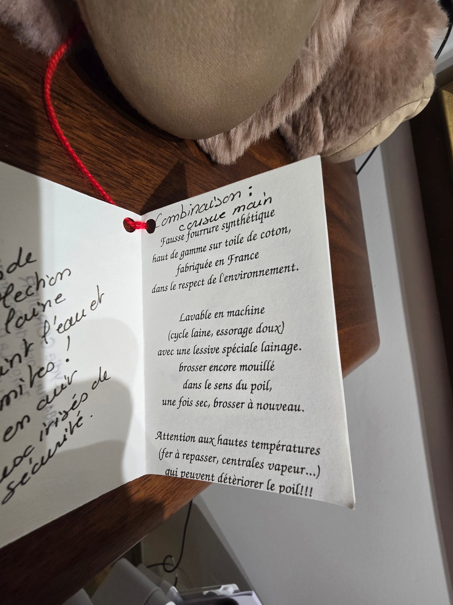 Ours collection combinaison rose