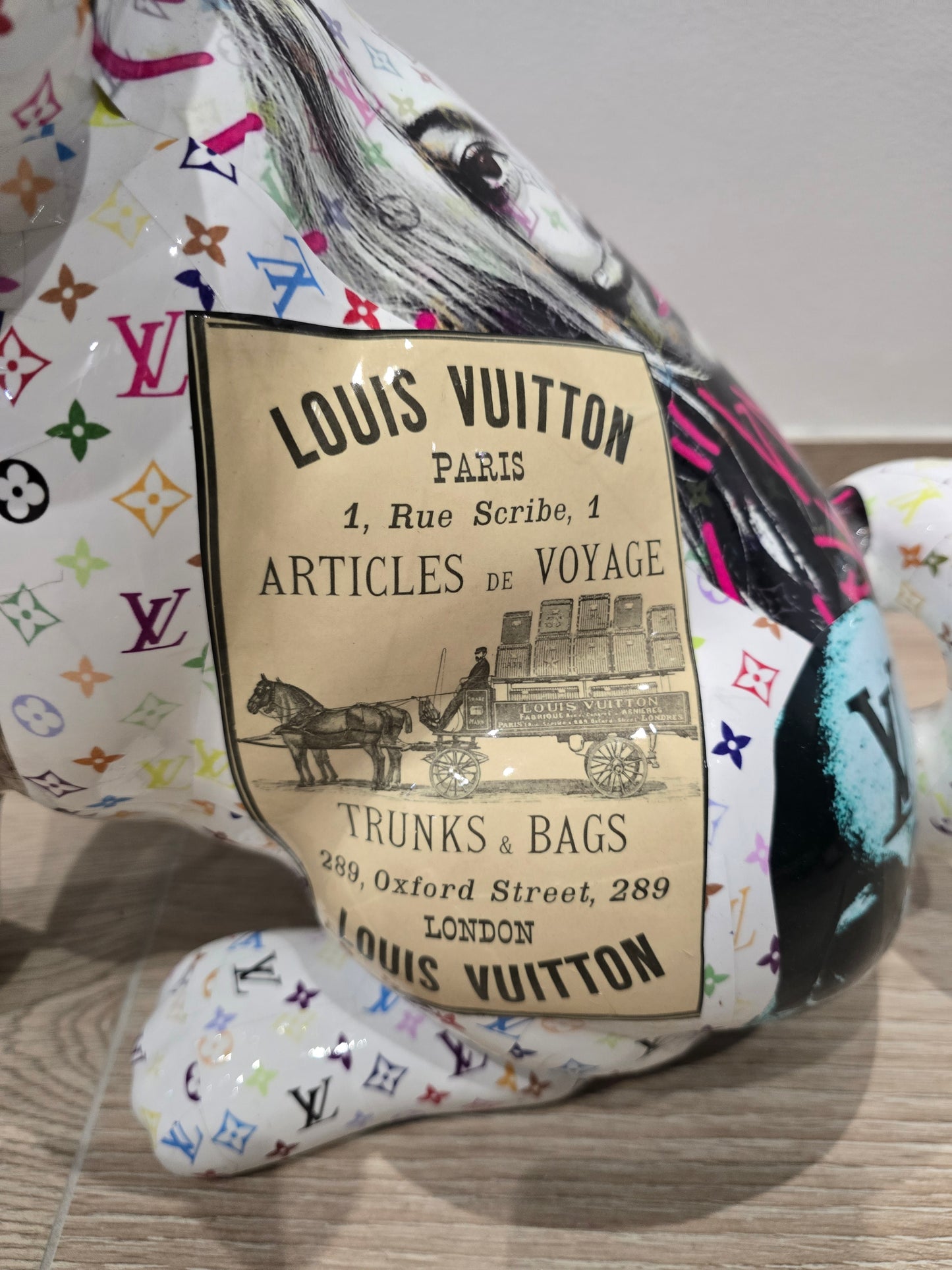 Sculpture Dog “Louis Vuitton x Pop Art” – Édition limitée 26/26 – 40 cm