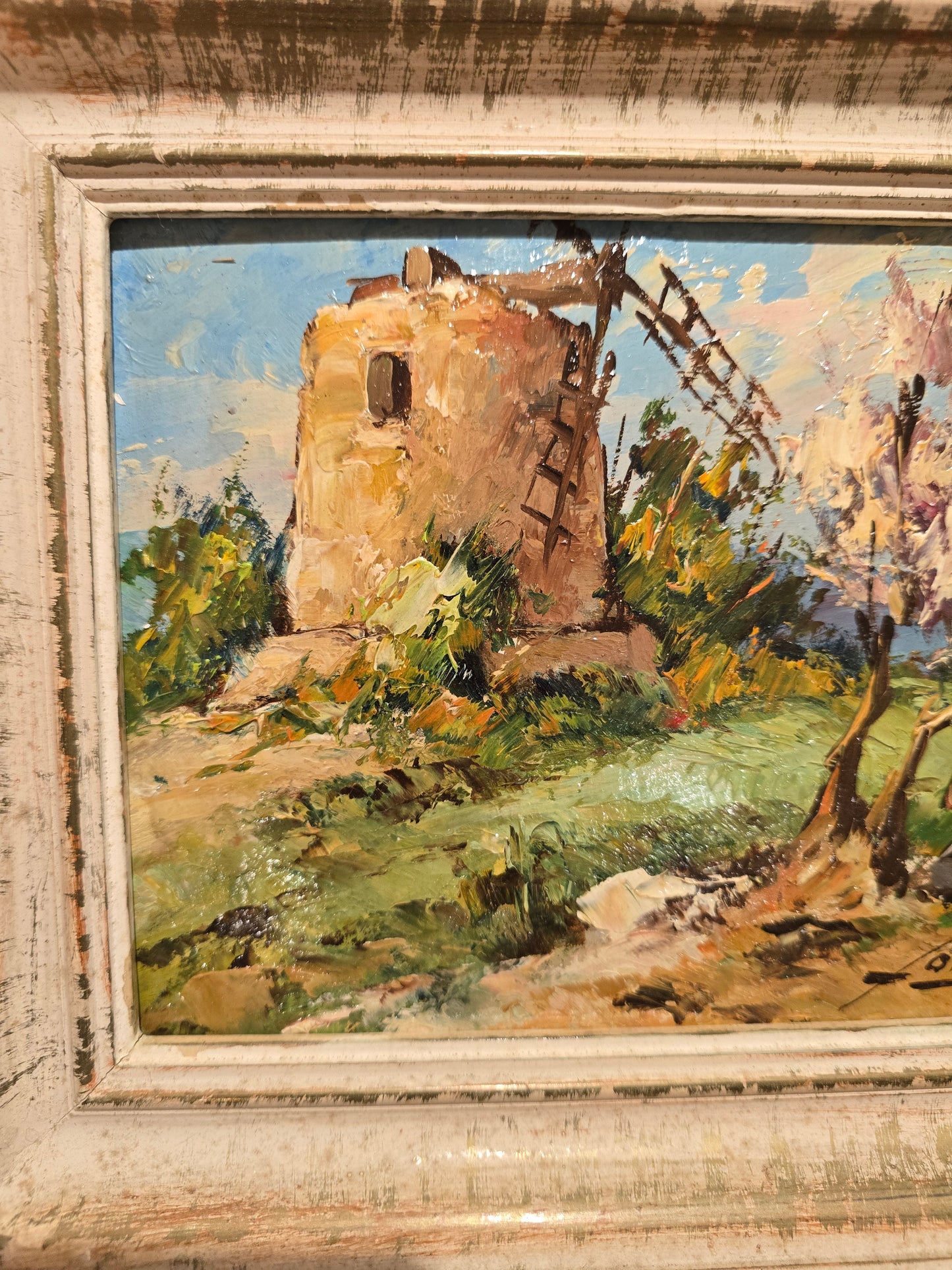 Petit tableau provençale- signé Fortuné car