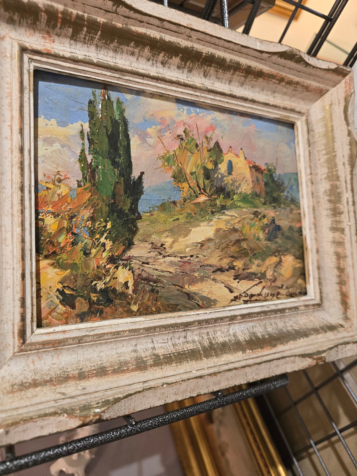 Tableau provençale- signé Fortuné car