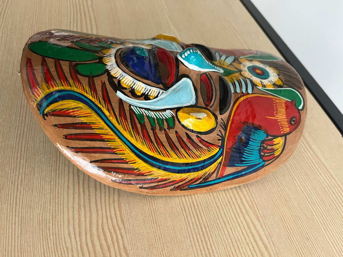 Masque Mexicain ethnique en terre cuite