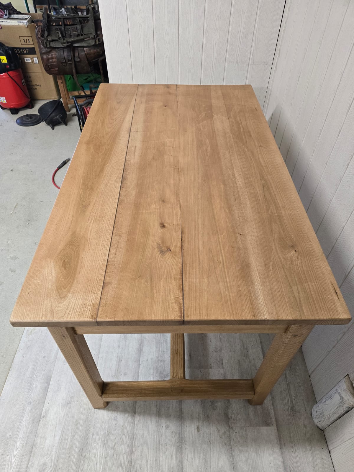 Table de ferme en chêne blond