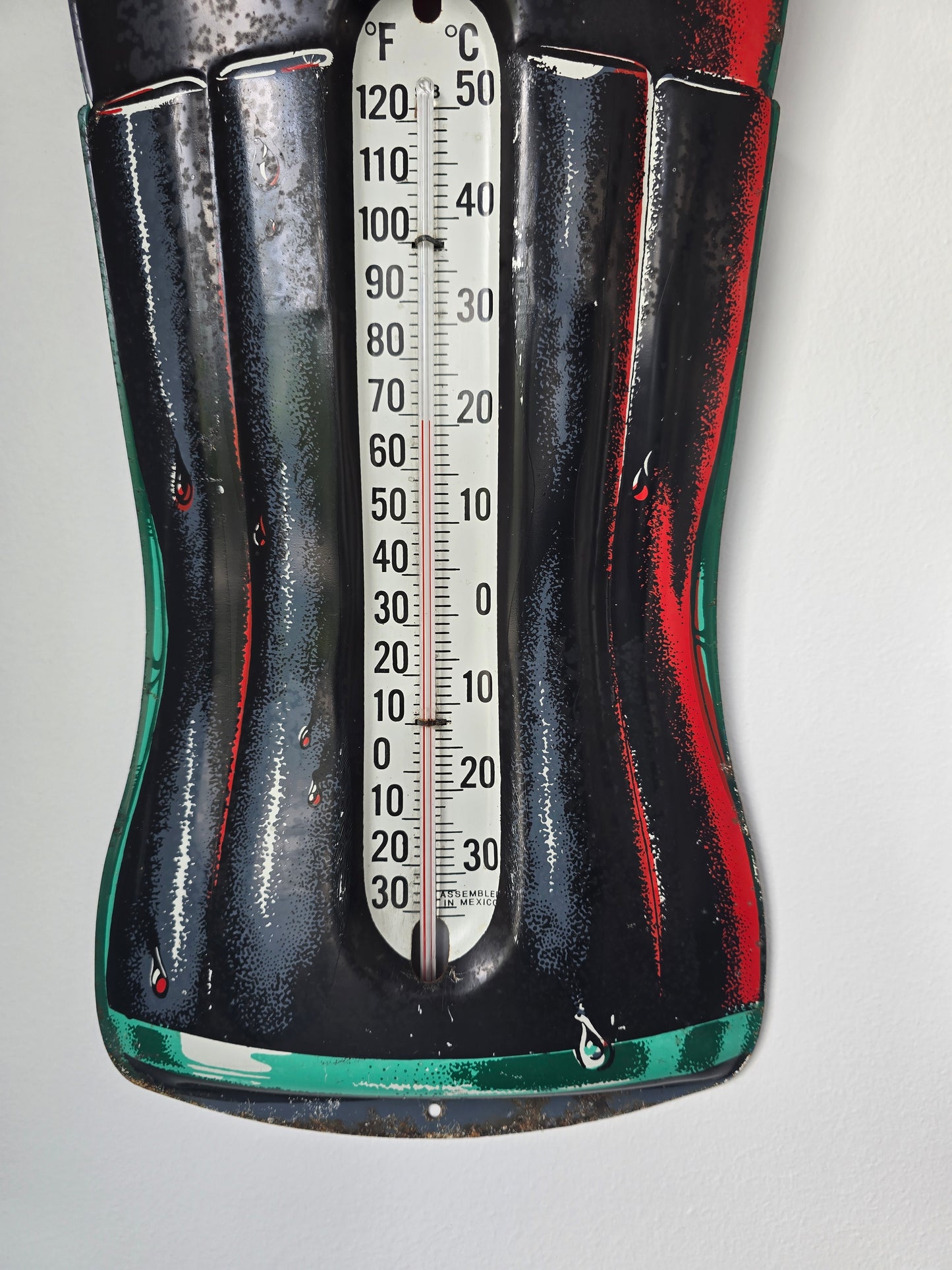 Thermomètre publicitaire coca