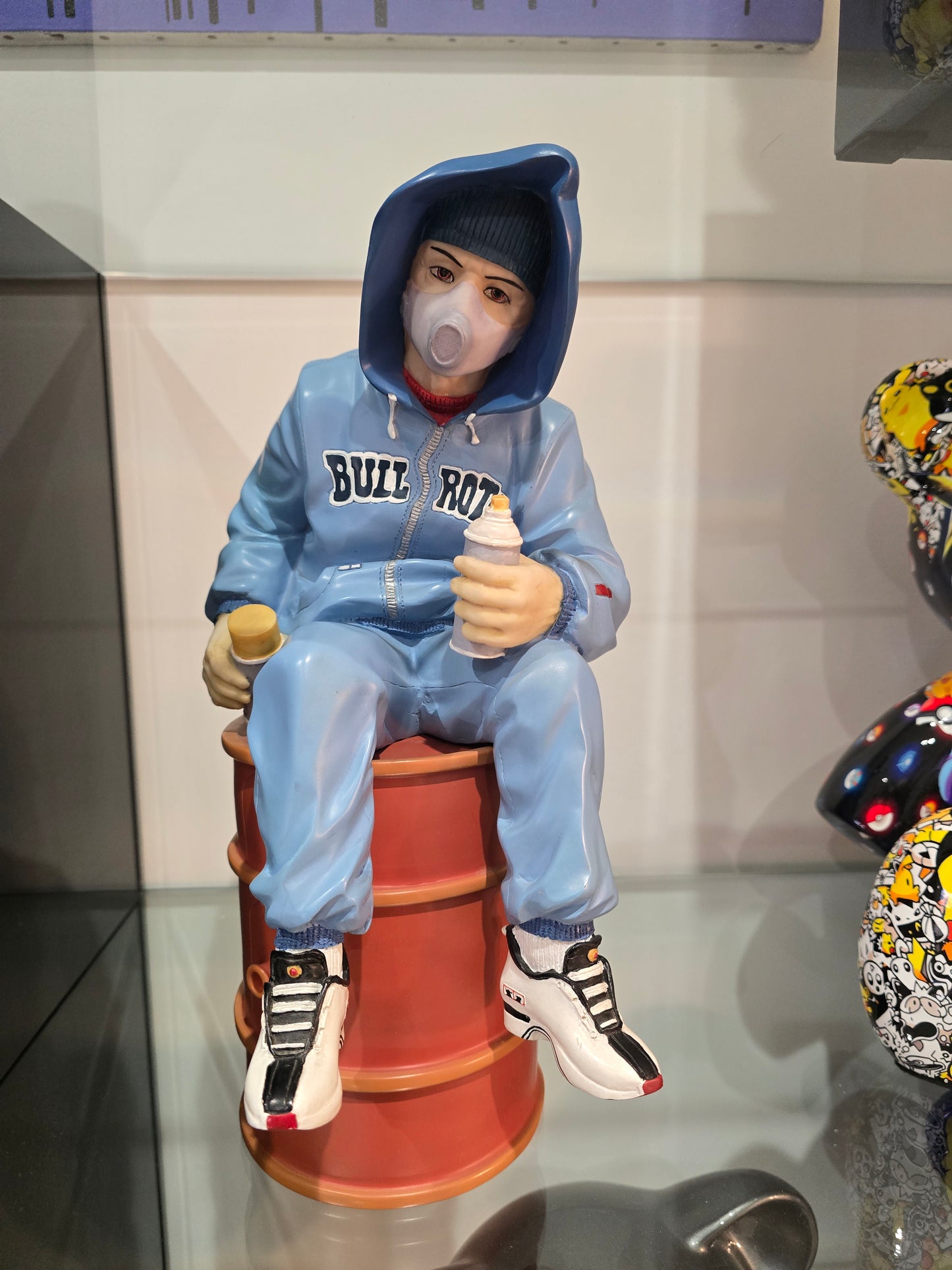 Sculpture Bullrot – Graffiti Artist – Édition limitée – Street art contemporain