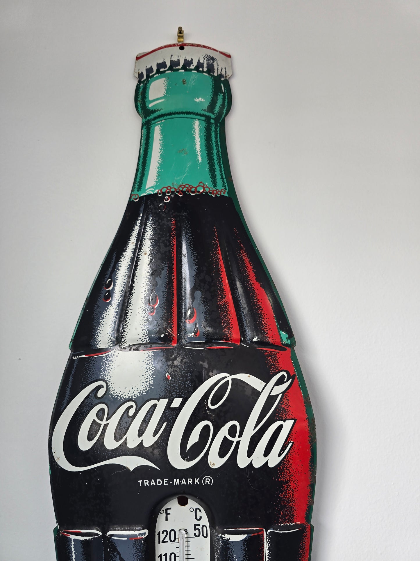 Thermomètre publicitaire coca