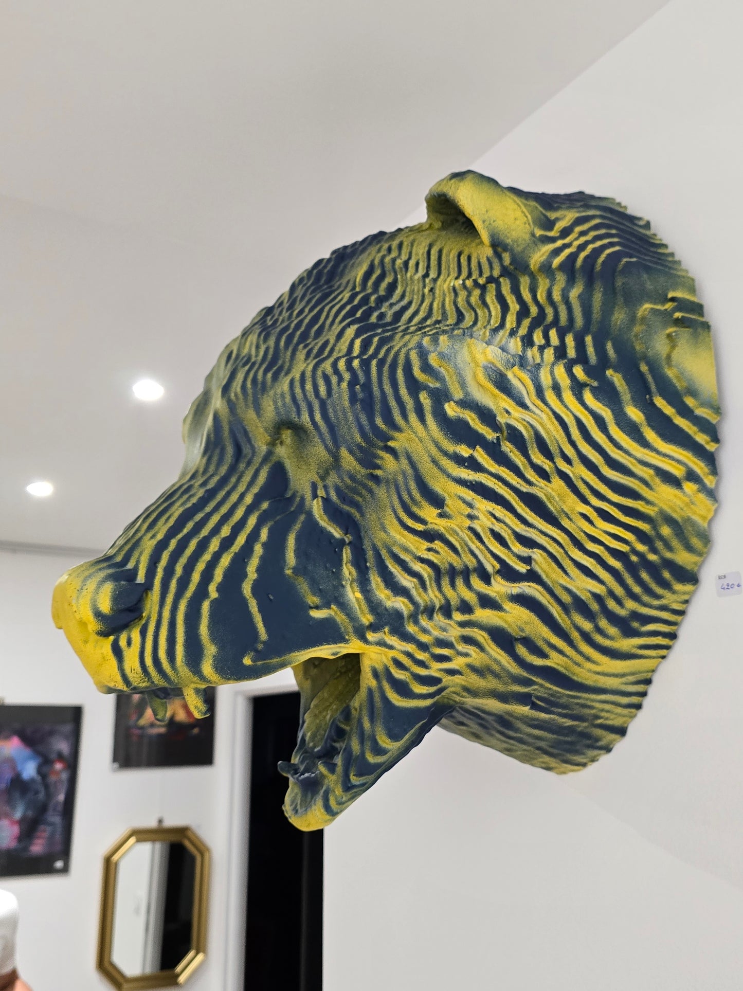 Trophée tête d’ours 3D