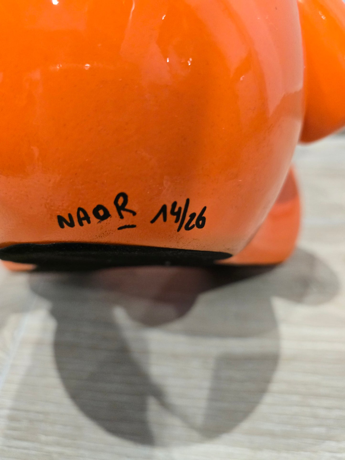 Teddy Bear “Hermès Paris” orange – Édition limitée 14/26 - 35 cm